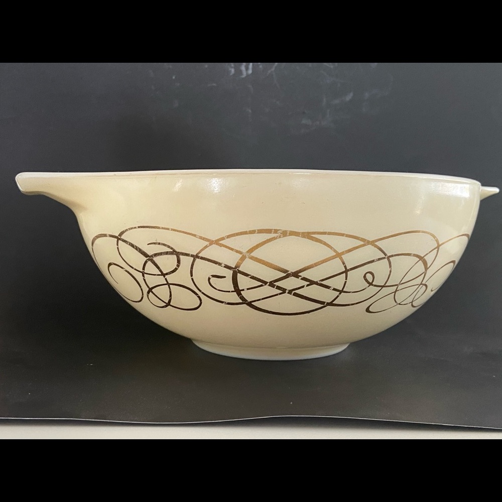 Vintage Pyrex 50’s scroll gold - Picture 5 of 11